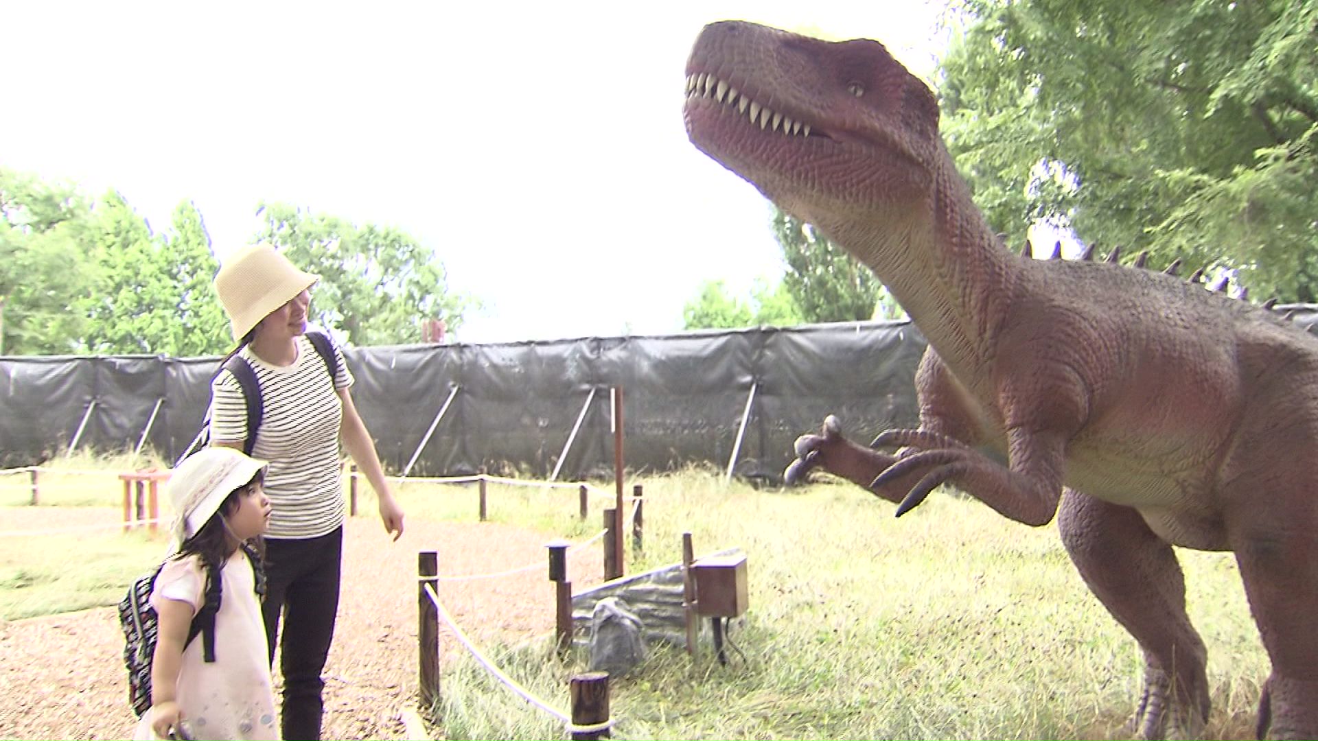 動く恐竜は大迫力