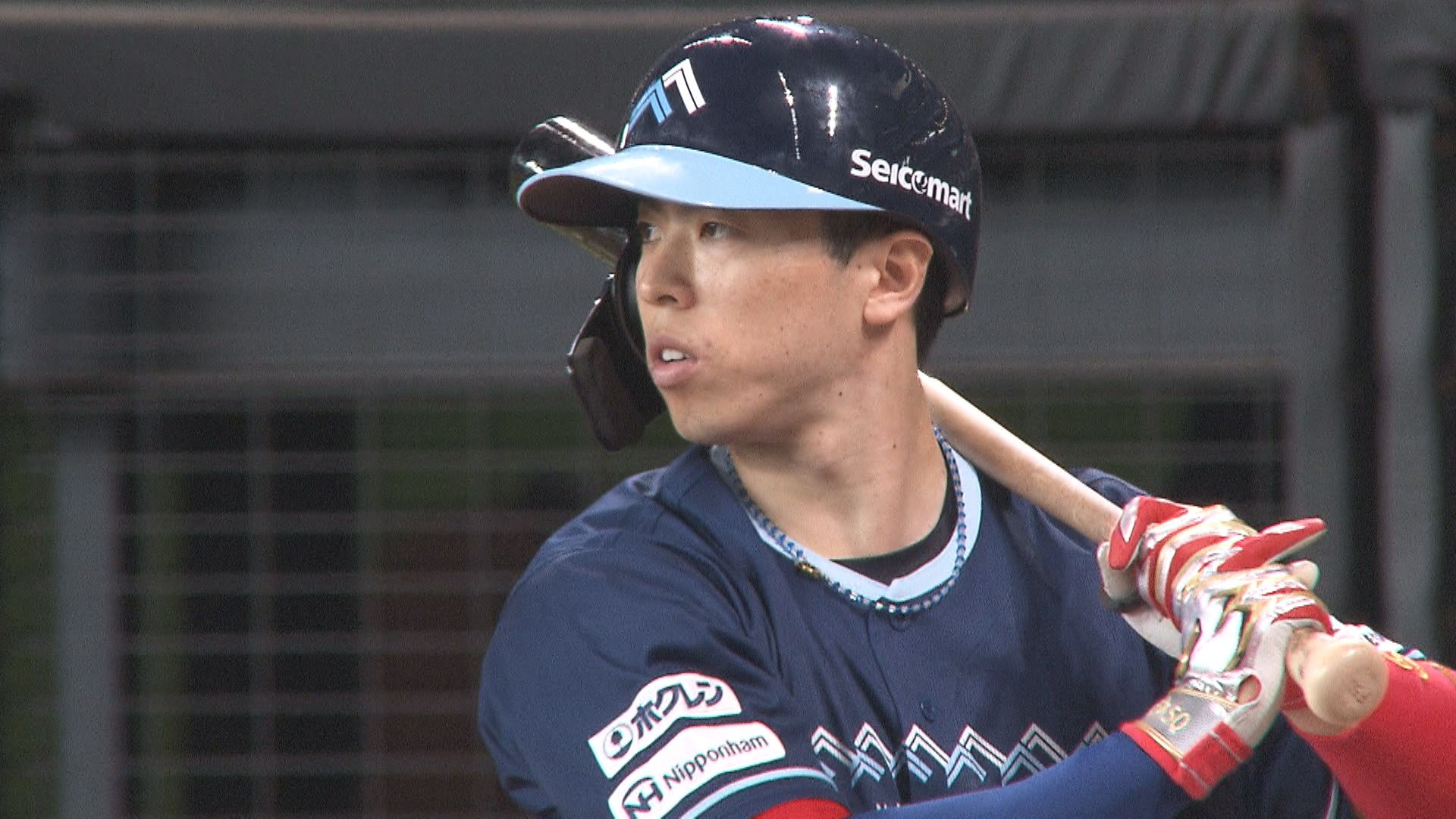 2安打2盗塁1得点の活躍を見せた五十幡亮汰選手