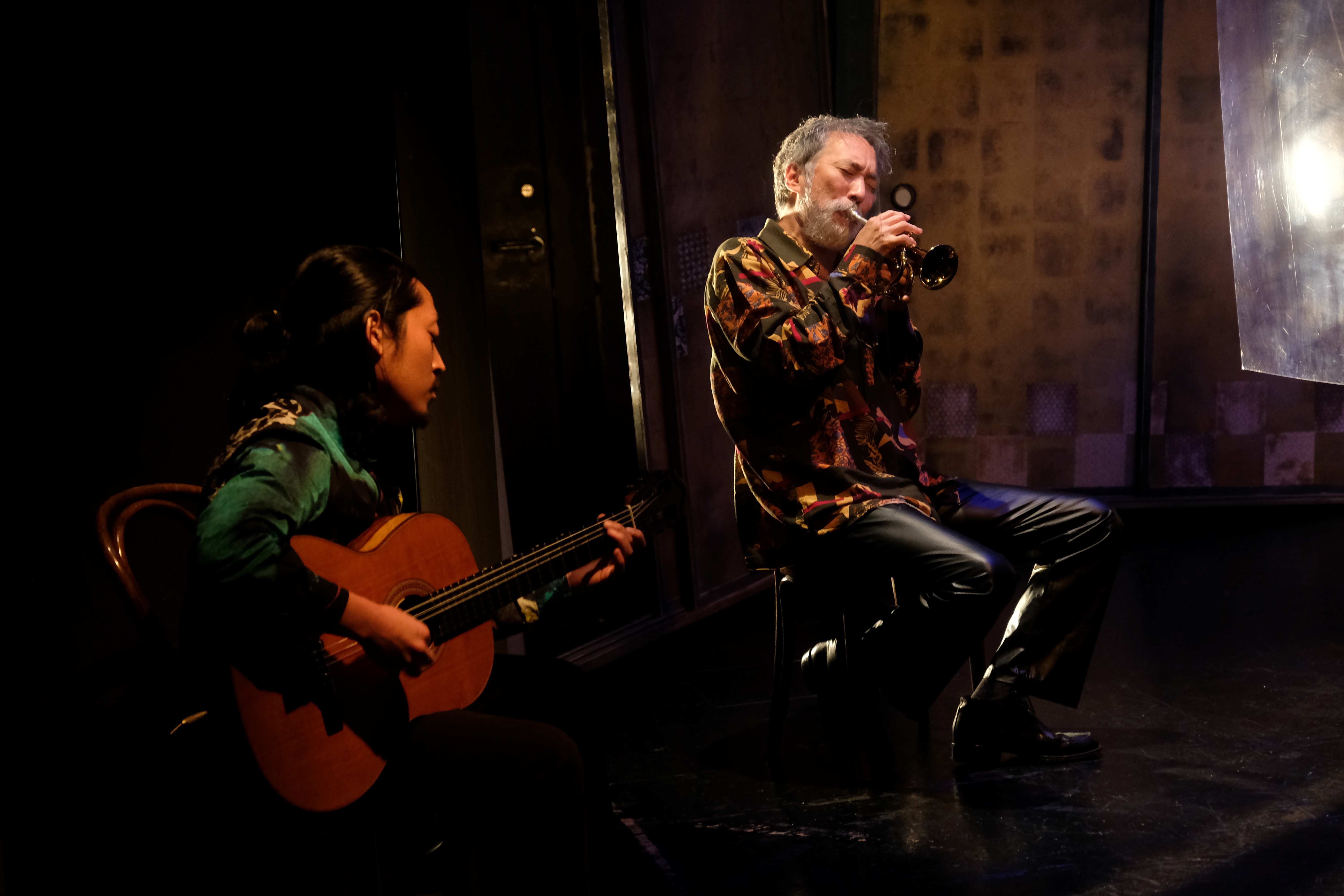 2021年に上演された「劇後鼎談」斎藤歩さん(右) 撮影:高橋克己