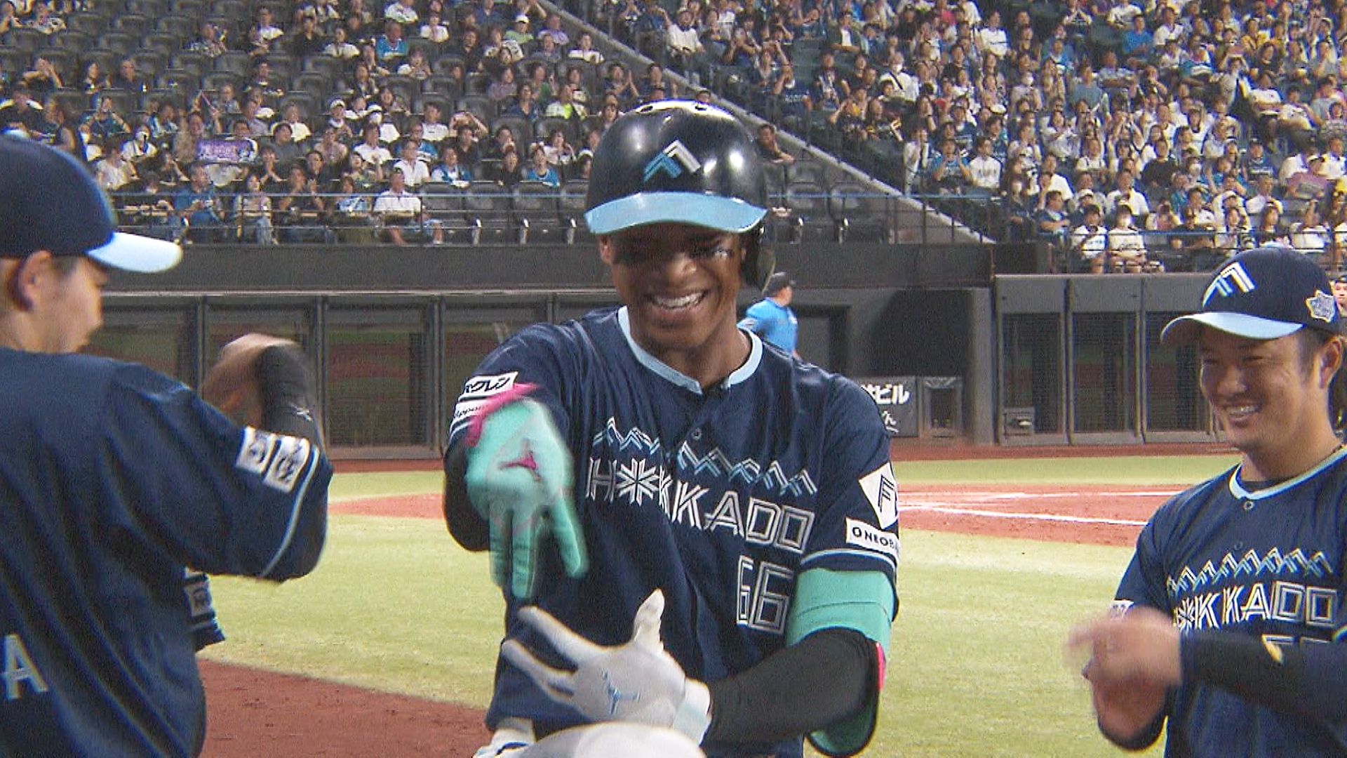 2ランホームランの万波中正選手