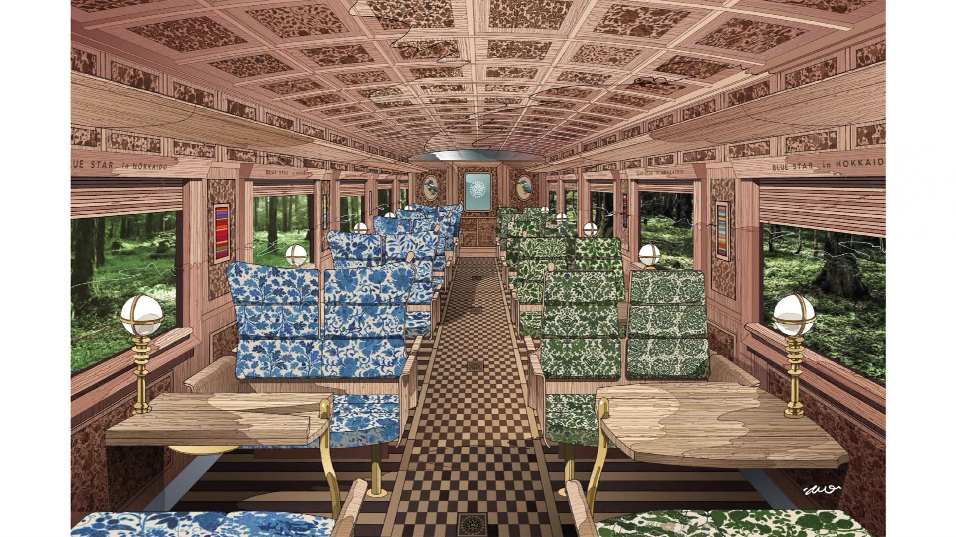 「青い星」完成予想図（提供：JR北海道）