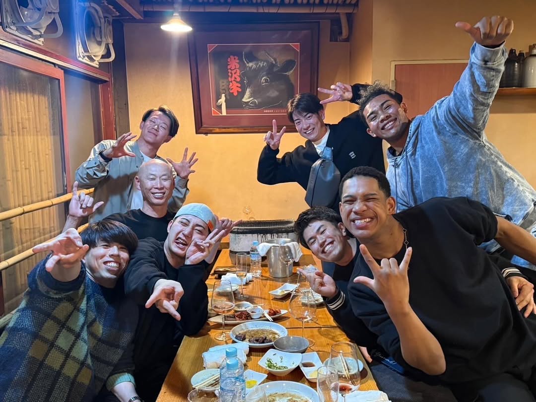 2024年オフに行われた外野手会（森本コーチのSNSより）