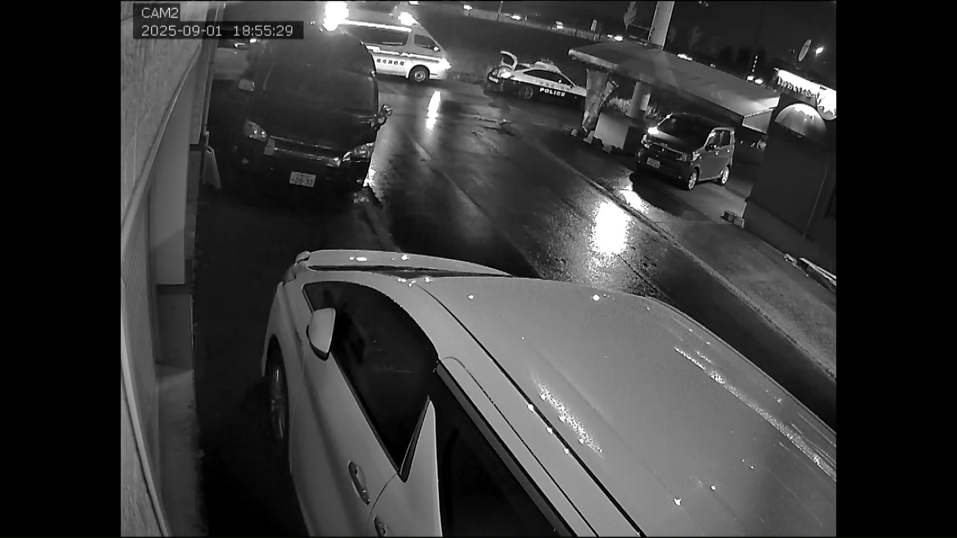 防犯カメラの映像（提供：視聴者）