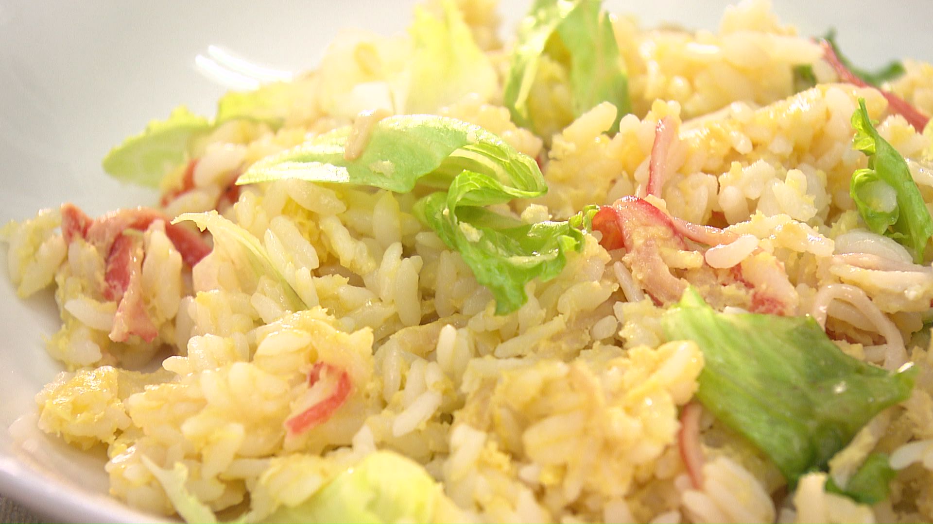 およね式爆速炒めないカニレタスチャーハン