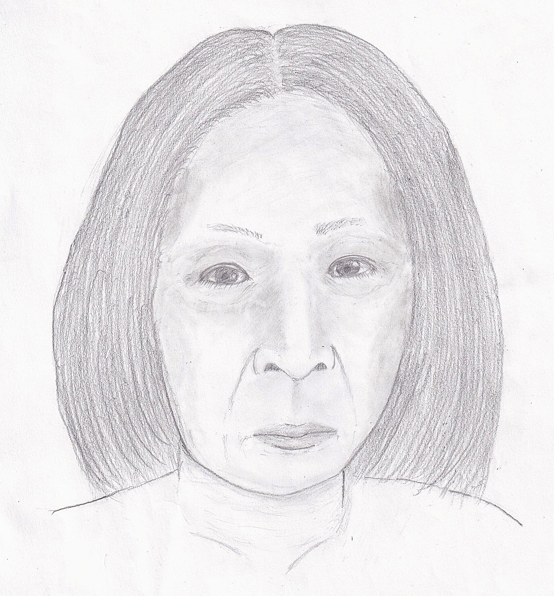 公開された似顔絵（メガネなし）