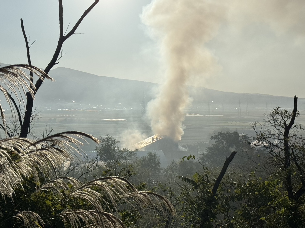火事があった現場（北海道七飯町）