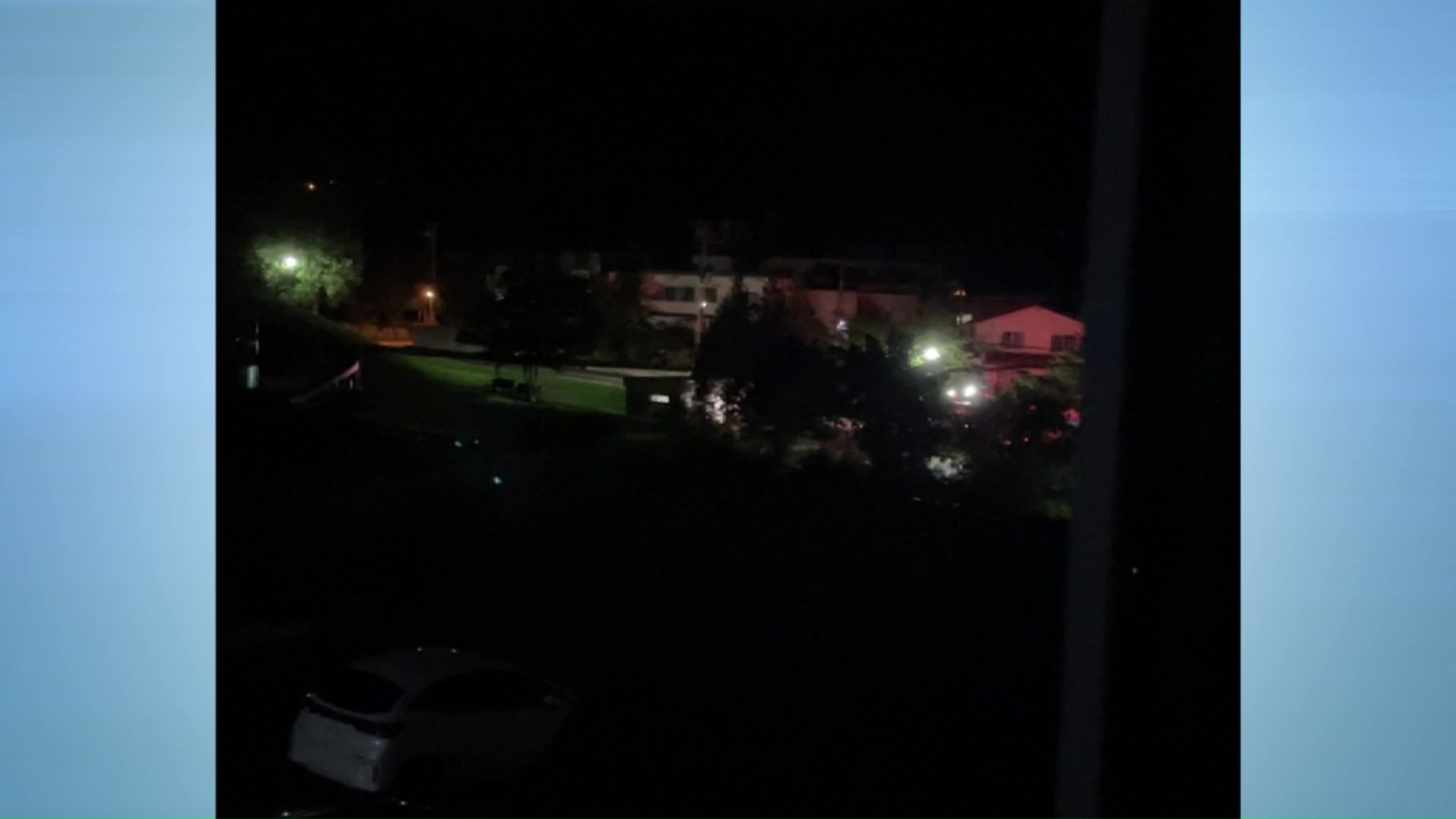 クマに人が襲われた直後の現場（撮影：視聴者）