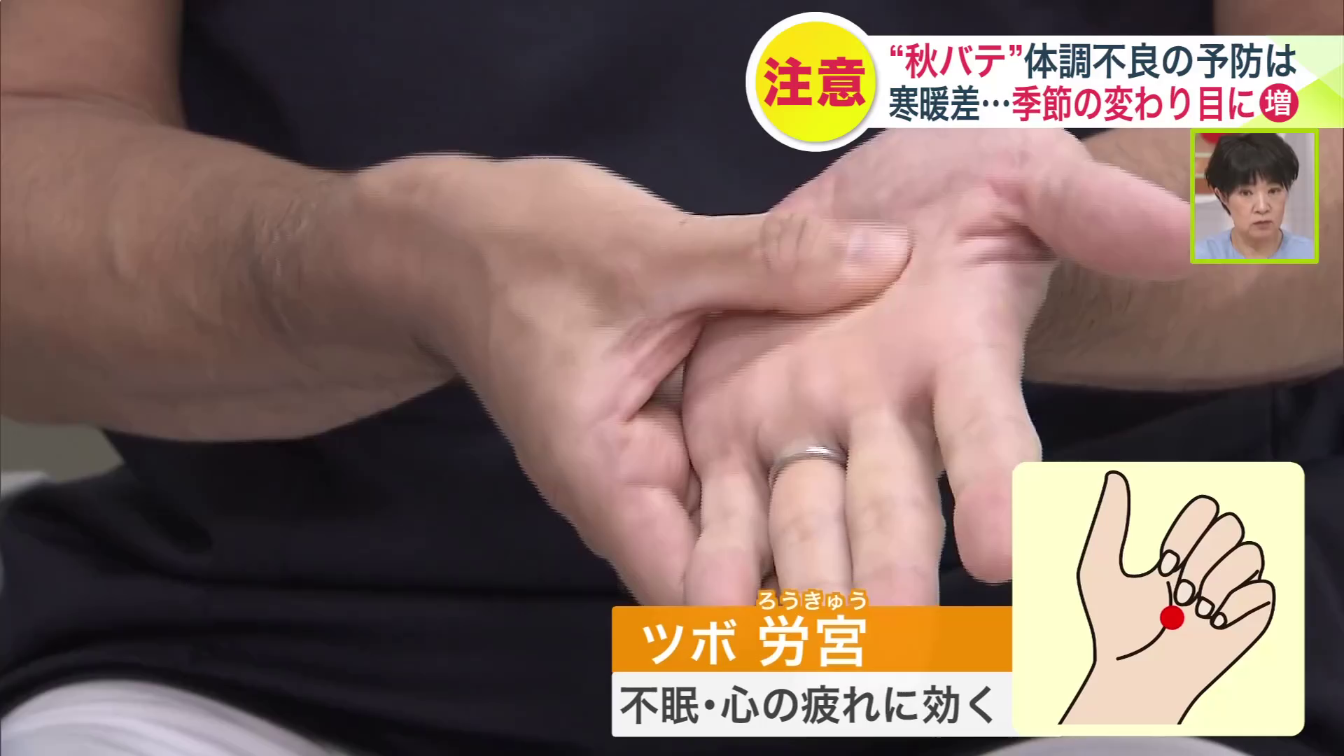 不眠や心の疲れに効くツボ「労宮」