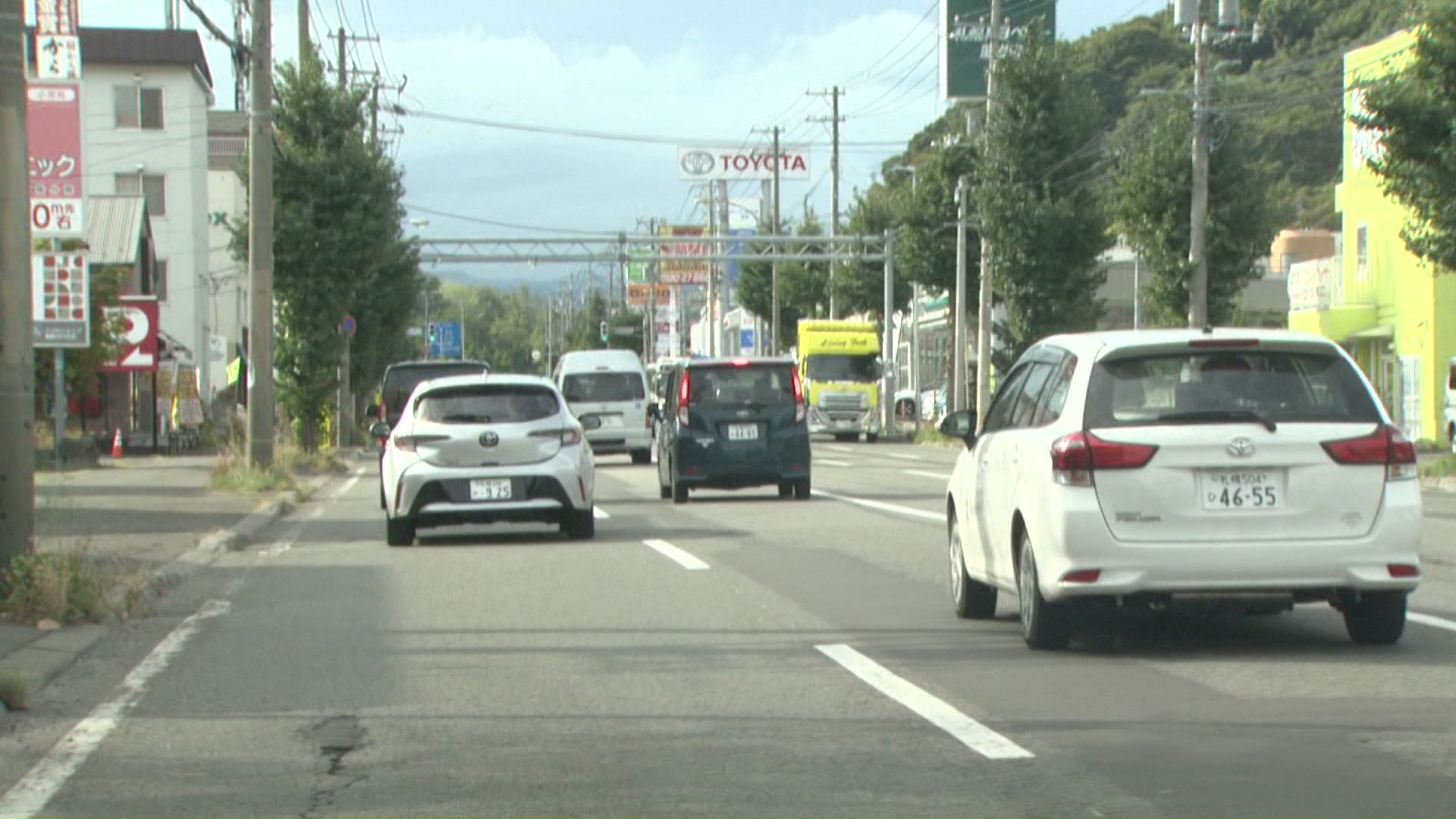 クマが目撃された現場(札幌市南区南37条西10丁目付近)