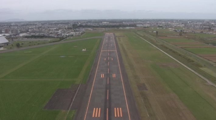 300m延伸計画が進む丘珠空港の滑走路