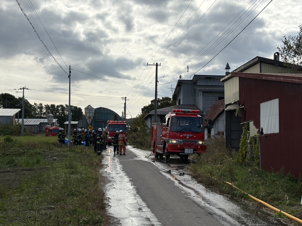 火事があった現場(北海道森町)
