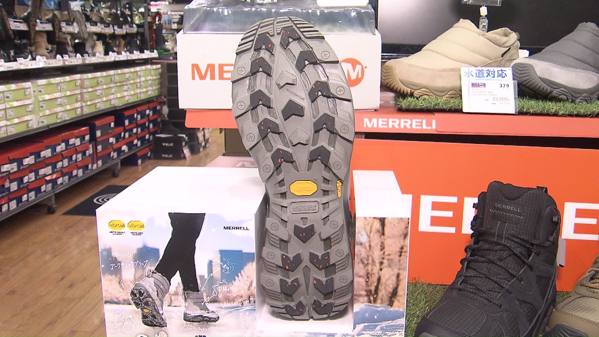 グリップがいろいろな位置に配置