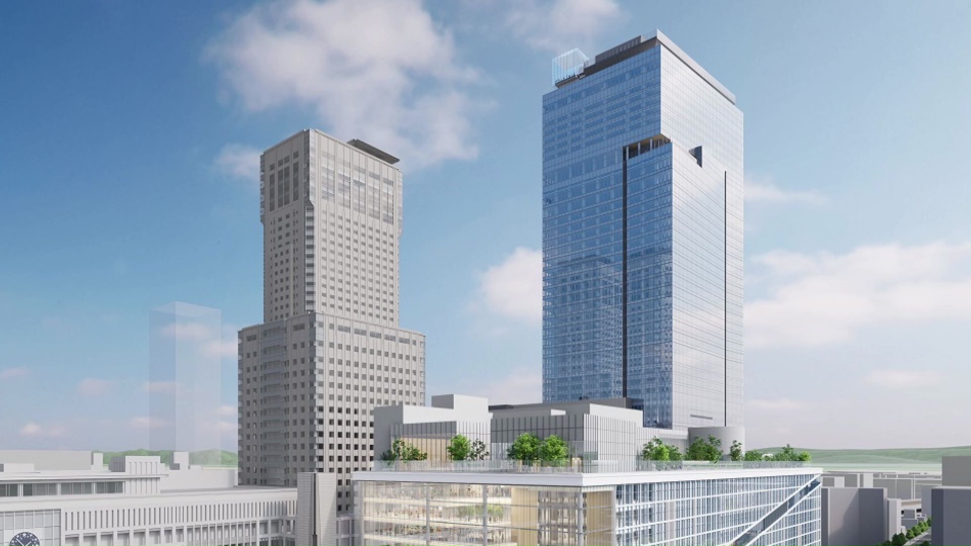 43階建て高さ245メートルの高層ビルは規模の見直しが進む(提供:準備組合)