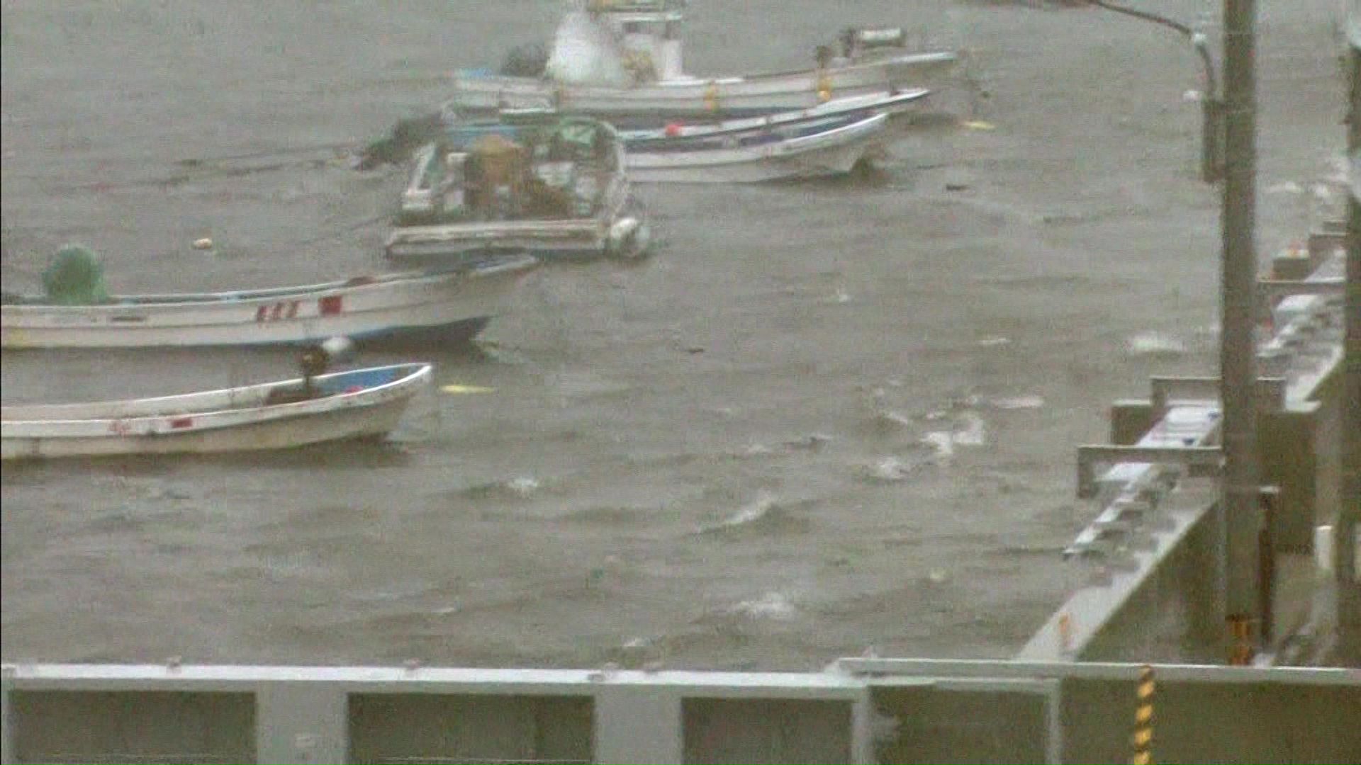 2017年10月の根室市での暴風雨の様子