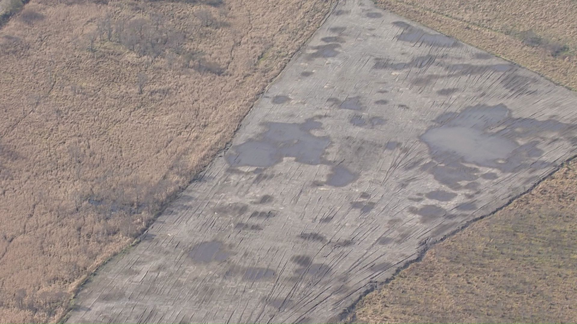釧路湿原周辺の建設予定地（10月時点の様子）