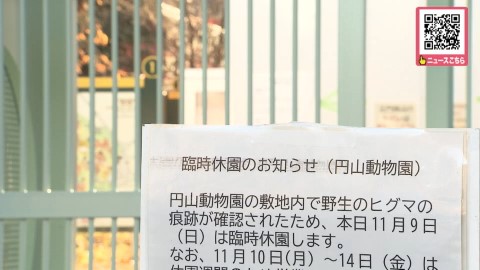 閉園中の円山動物園