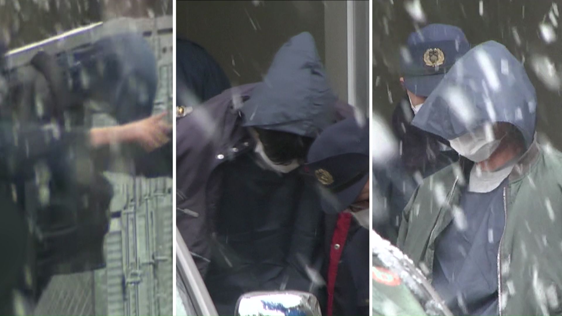 逮捕された三人