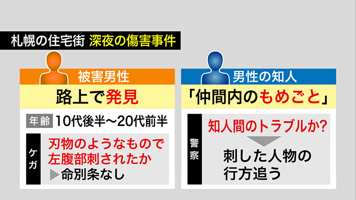 深夜の住宅街でいったい何が?
