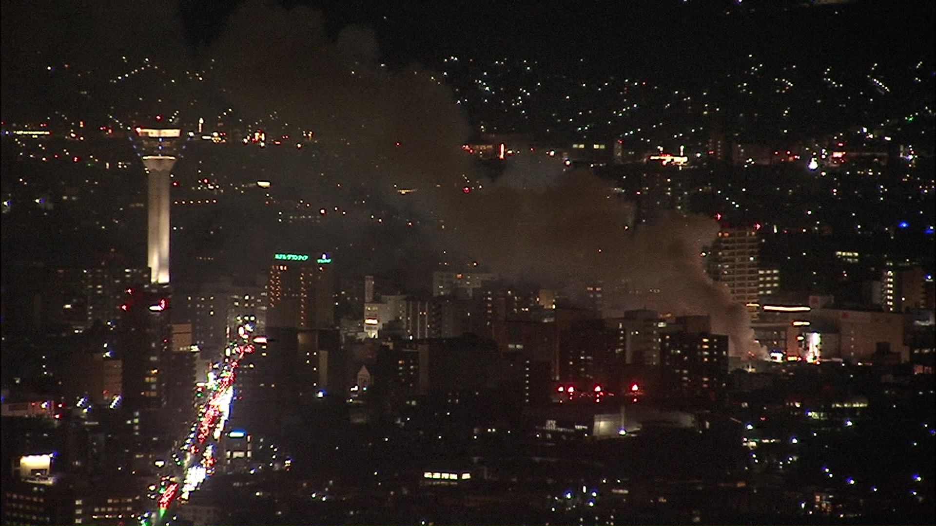 現場は五稜郭のすぐ近く