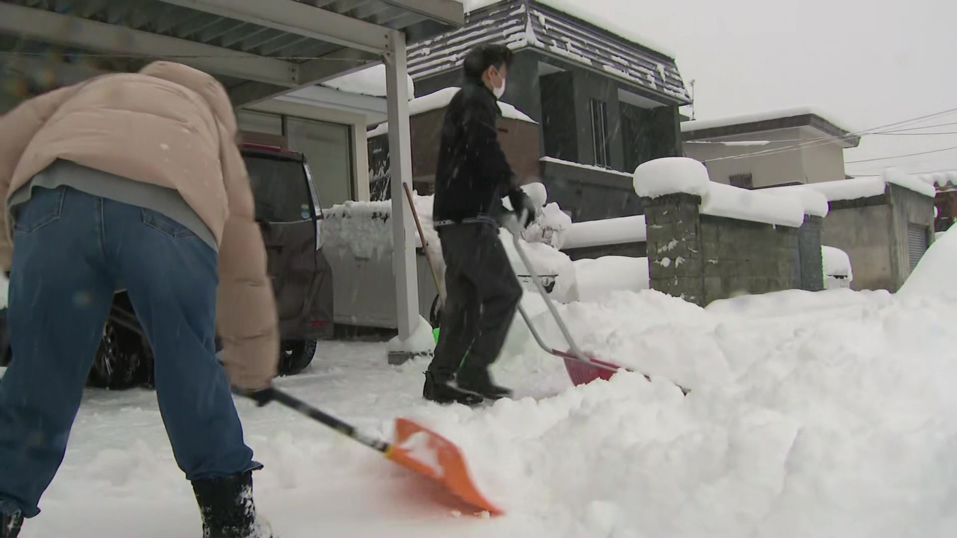 旭川市でもまとまった雪が降った