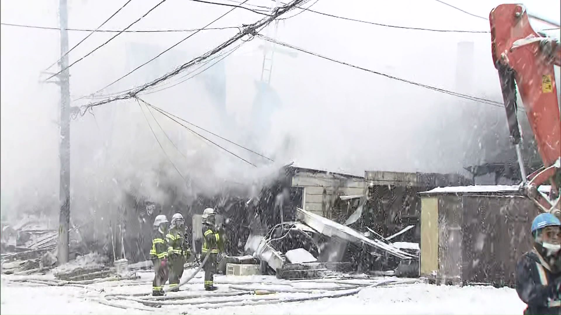 火事が起きた江別市大麻東町「大麻銀座商店街」