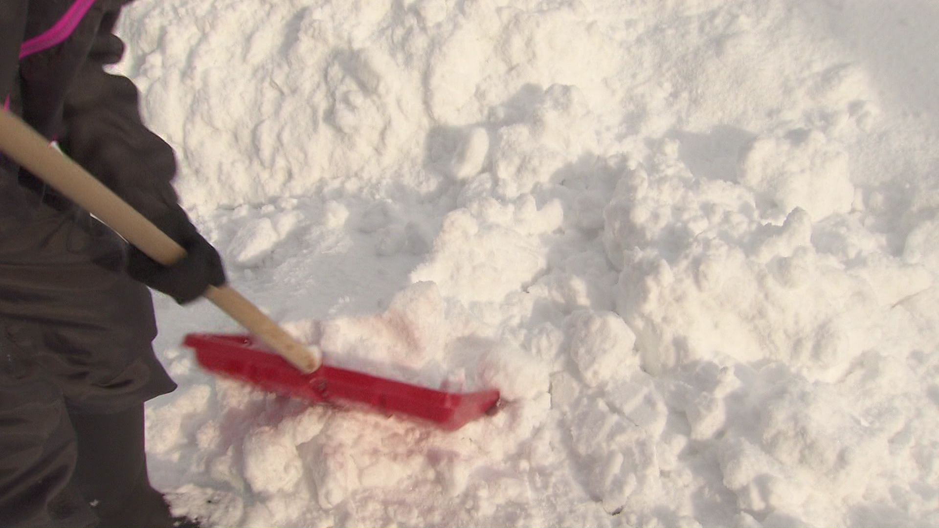 札幌では雪かきに追われる