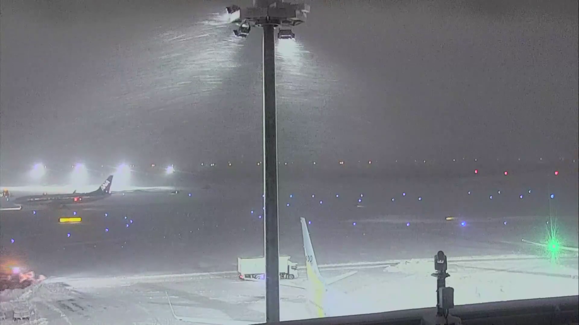 新千歳空港(1月13日午後6時)の様子