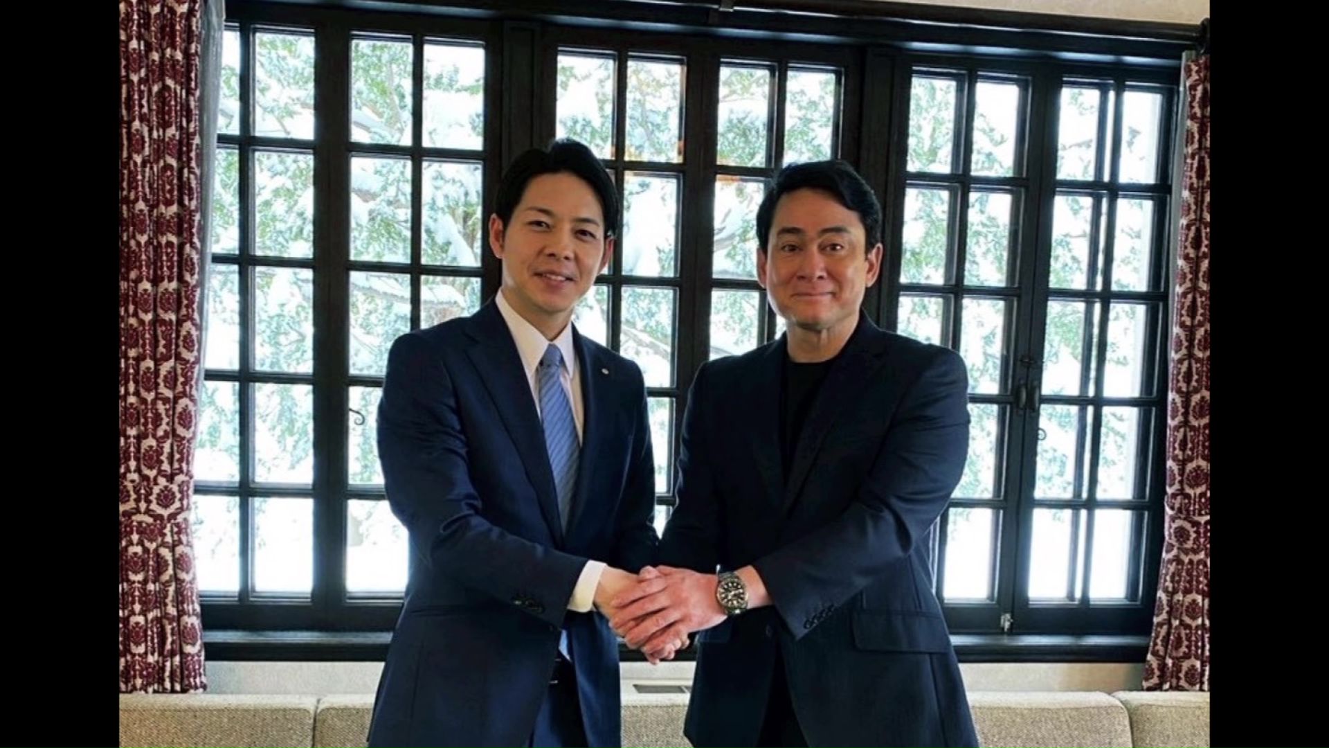 野口健さんと鈴木知事（SNSより）