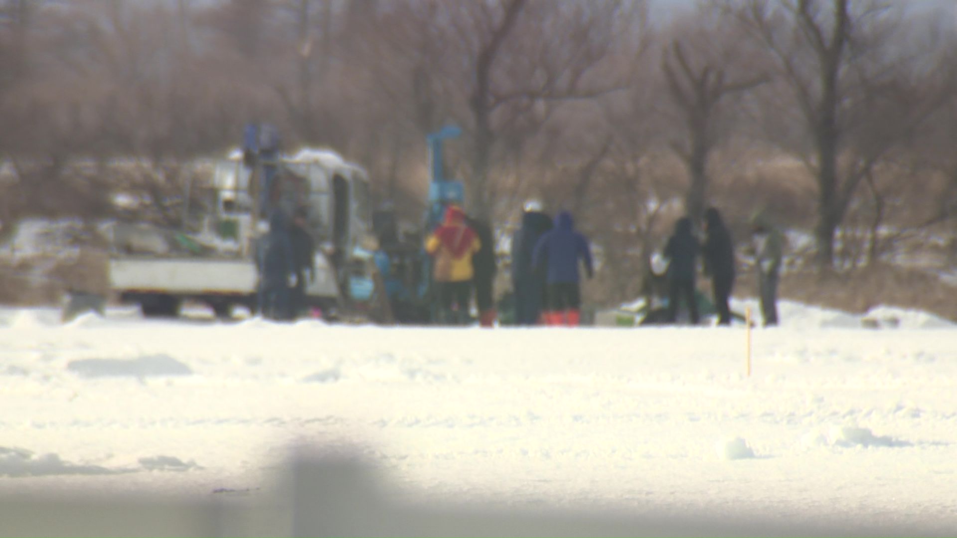 14日から始まった土壌調査の様子