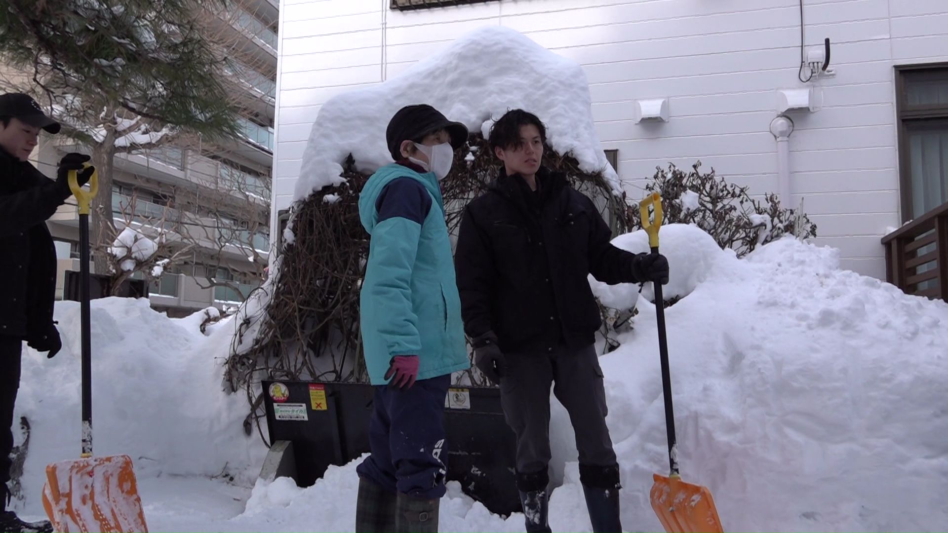 雪下ろしの作業が完了