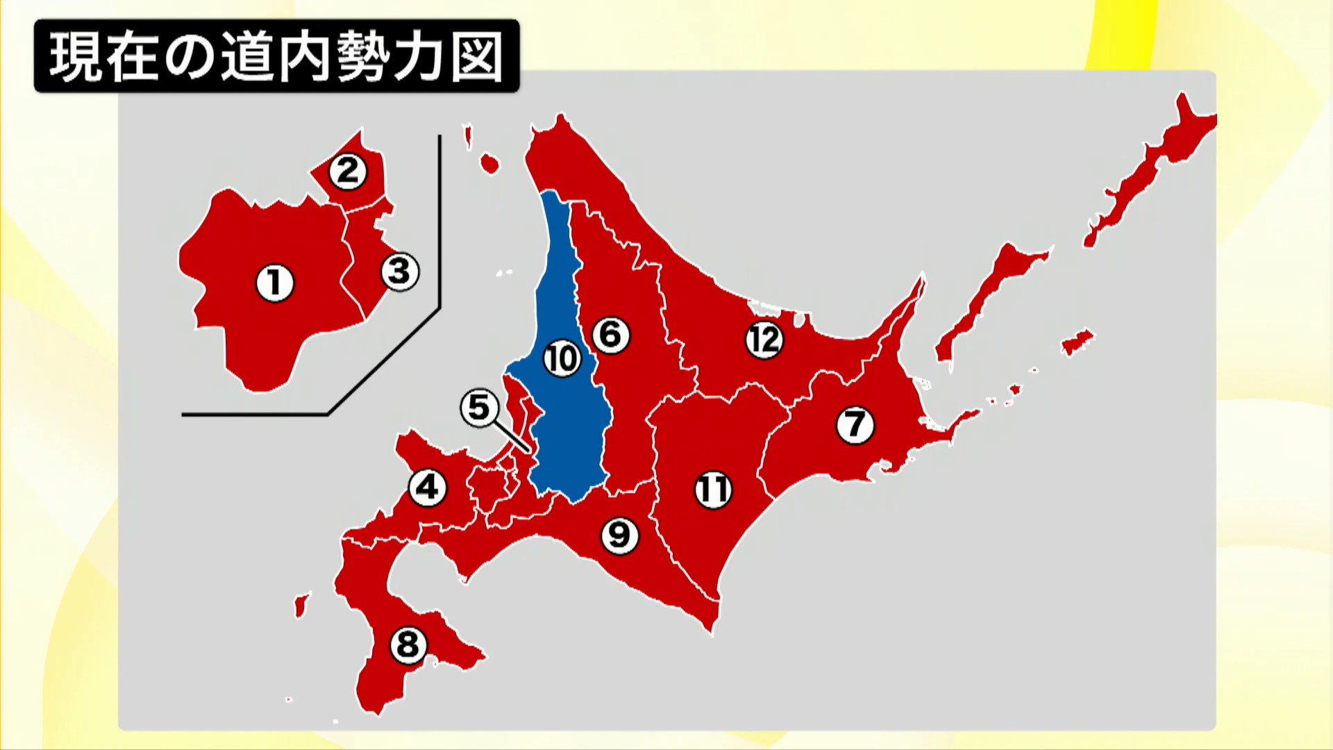 自民党が小選挙区で中道に議席を許したのは、北海道10区のひとつだけ