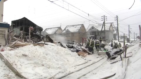 ２階建て住宅が吹き飛んだ…