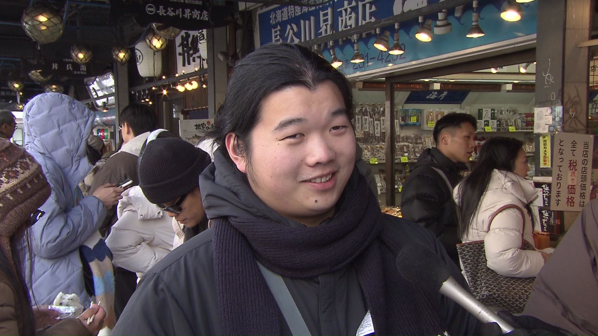 中国から新潟の大学に留学中の男性