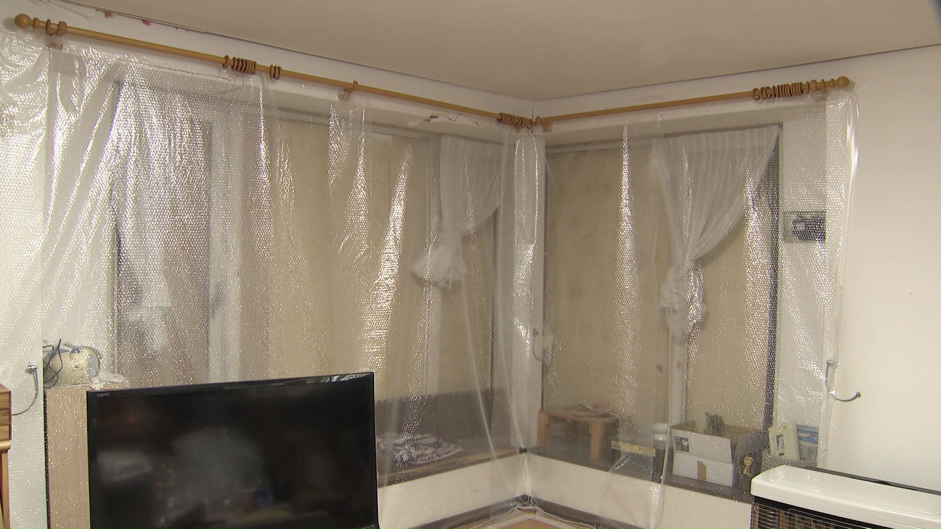 被害を受けた周辺住宅の様子