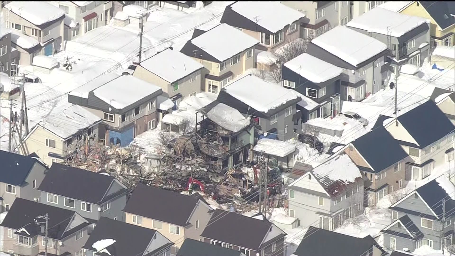 火元の住宅ではガスコンロにプロパンガス使用