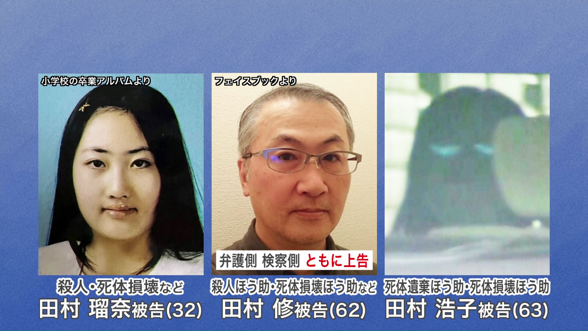 瑠奈被告の母・田村浩子被告(画像右)