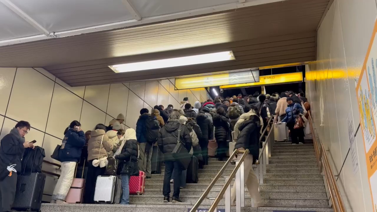 札幌駅の様子（撮影：視聴者）