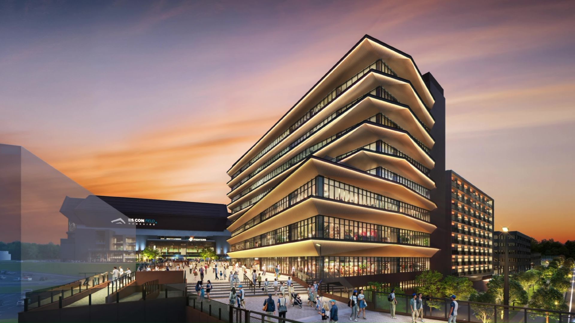 「商業・オフィス施設」の完成予想図