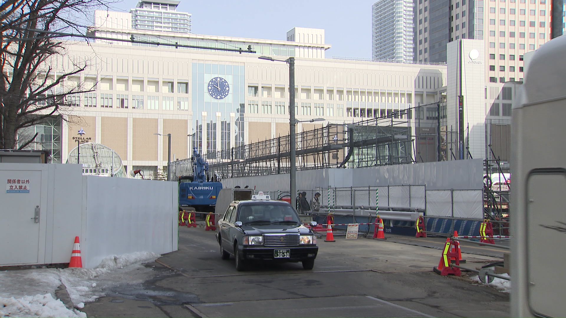 規制された区間は交通量が多い