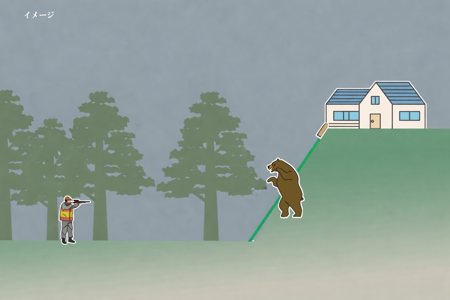 2審では「跳弾」により建物に届く恐れがあったなどとして逆転敗訴に