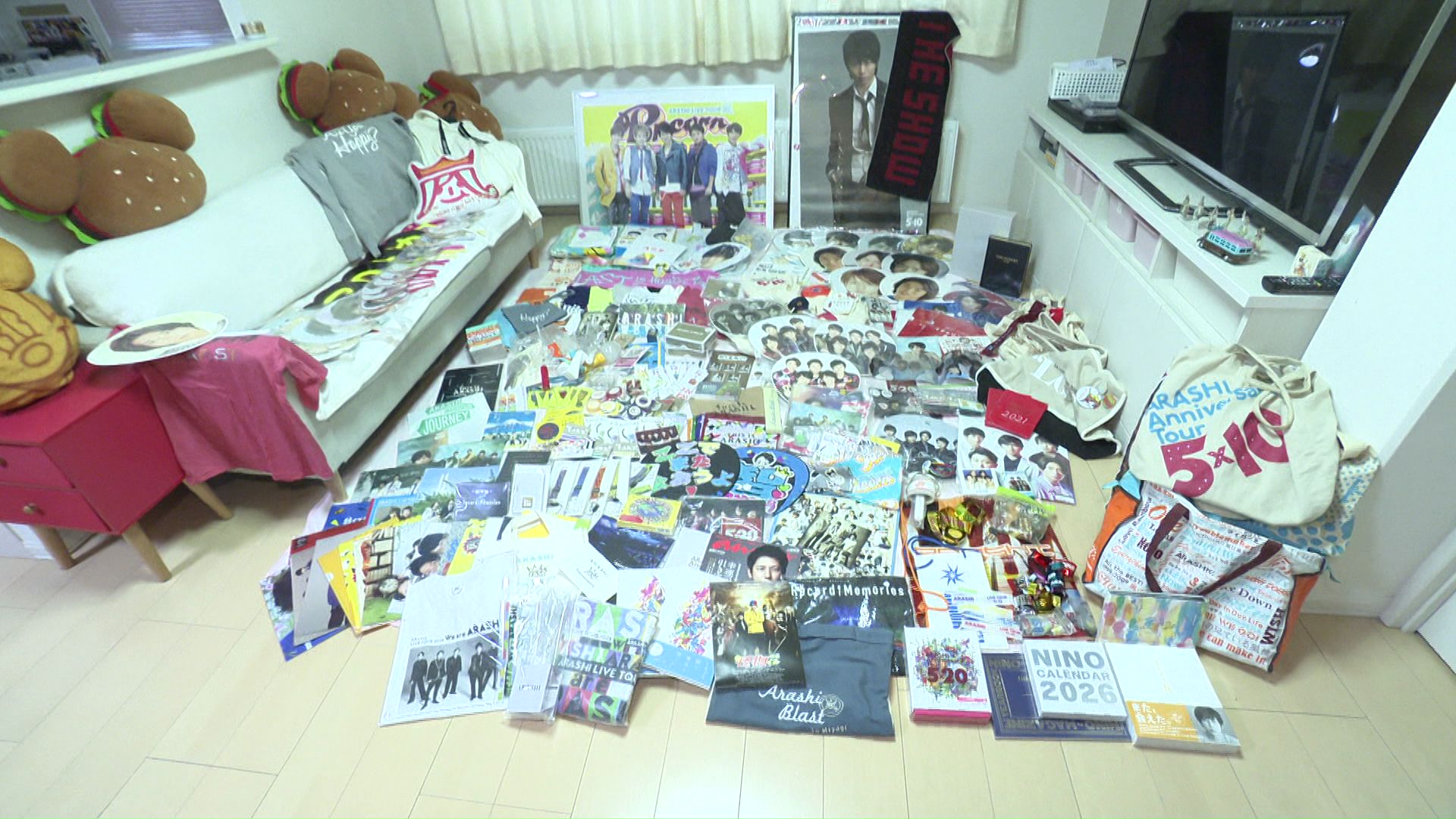 自宅には数え切れぬほどのグッズが!