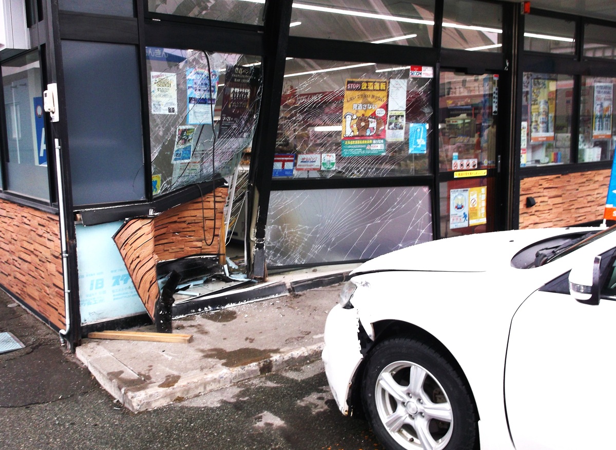 事故があった現場（提供：道警）