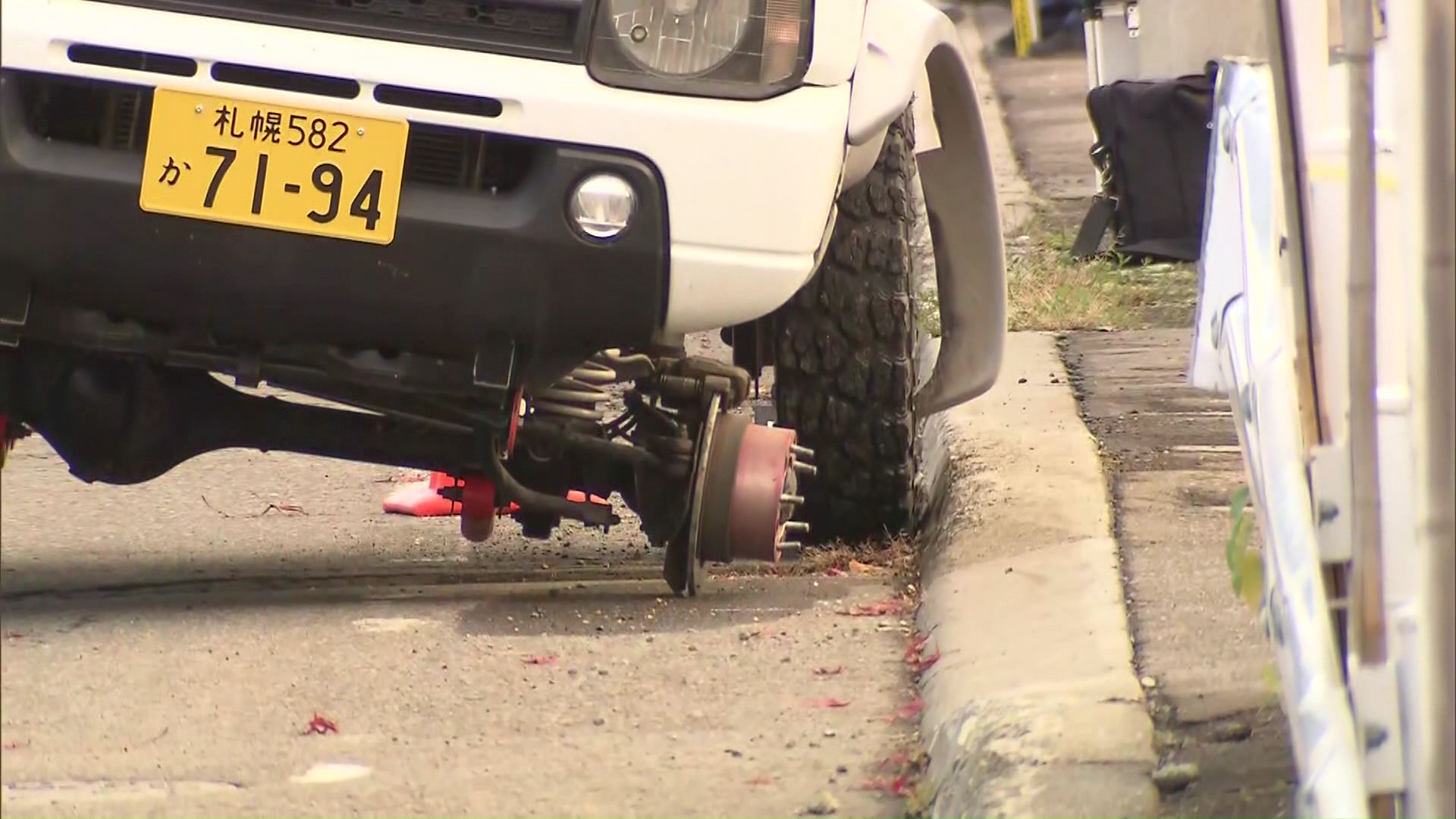 タイヤが脱落し当時4歳の女の子を直撃