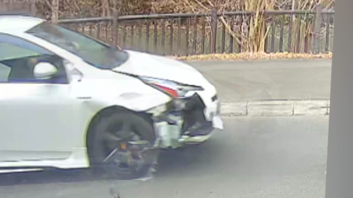 事件に使われたとみられる車(提供:視聴者)