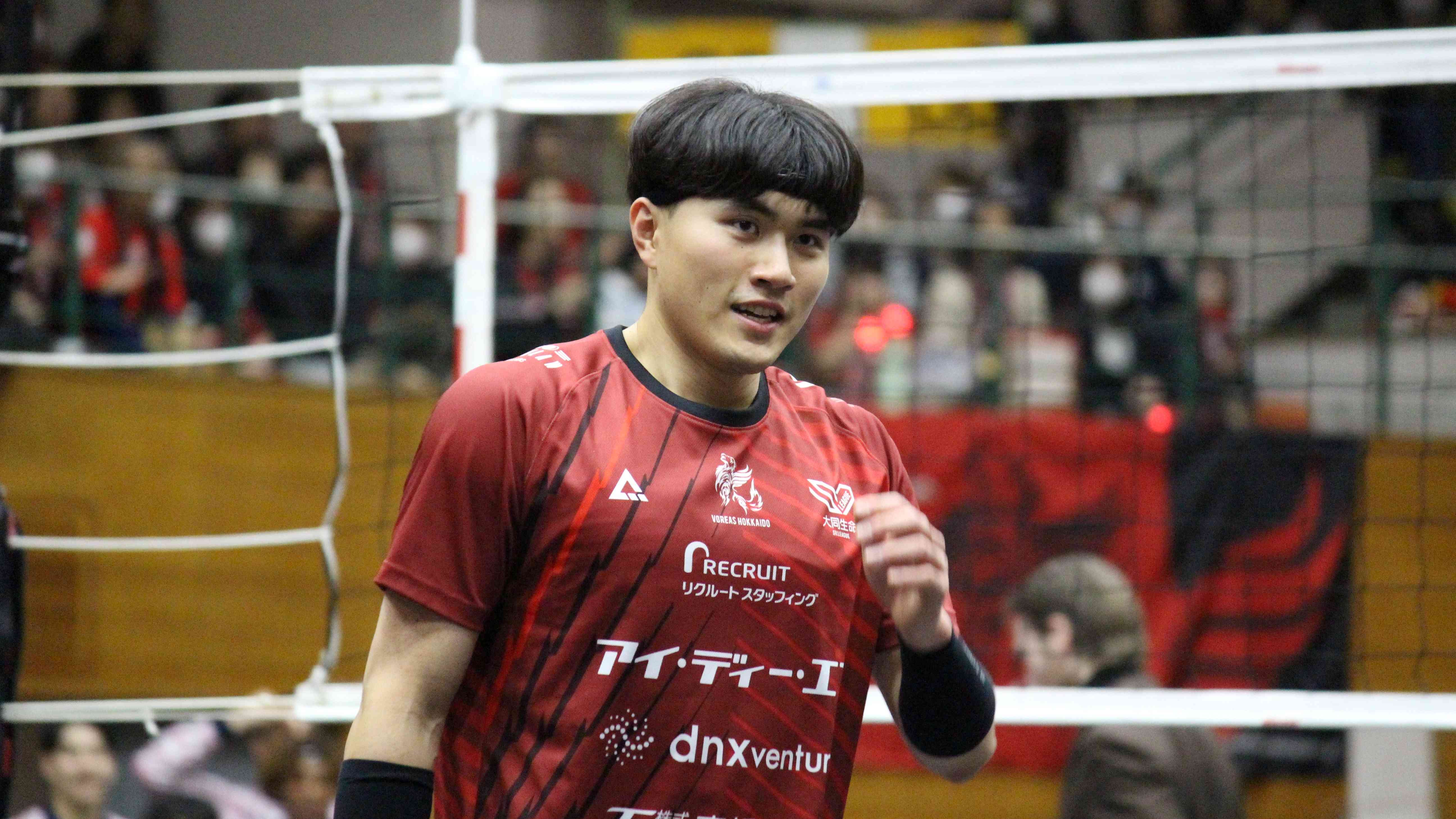 ホームでの最終戦となった張育陞(チャン・ユーシェン)選手