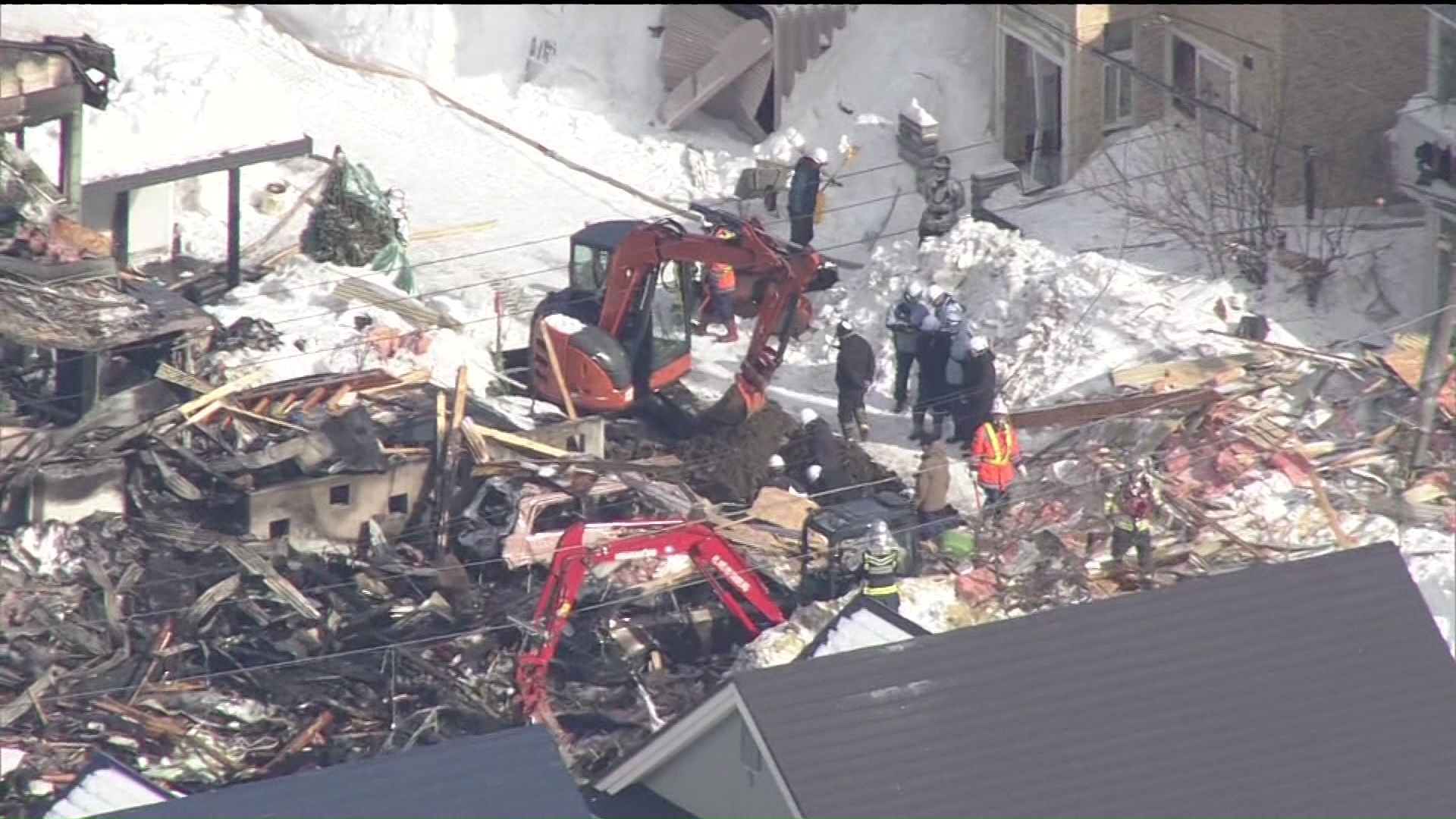 爆発火災があった現場（2026年2月）