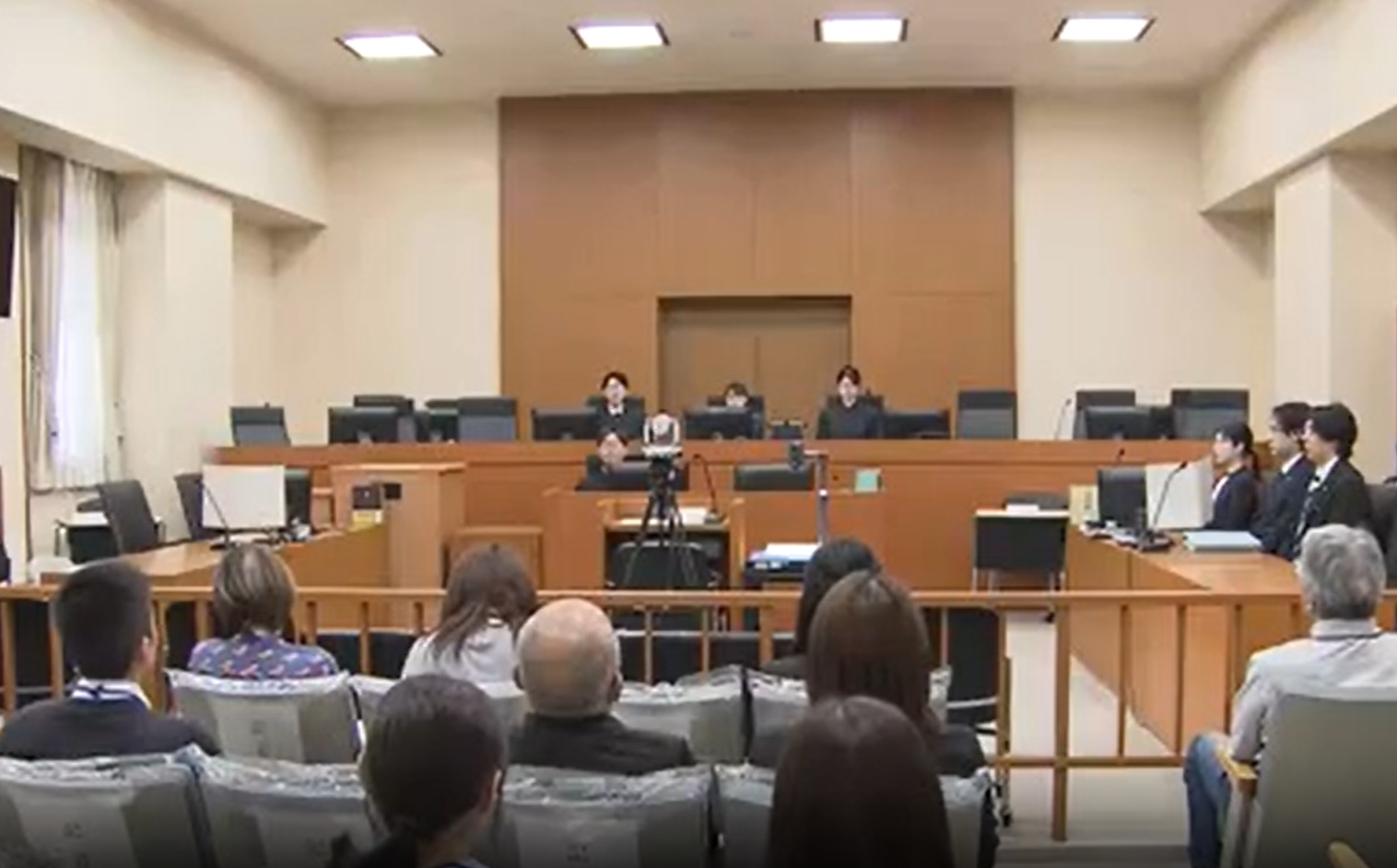 旭川地裁で開かれている裁判(5月29日)