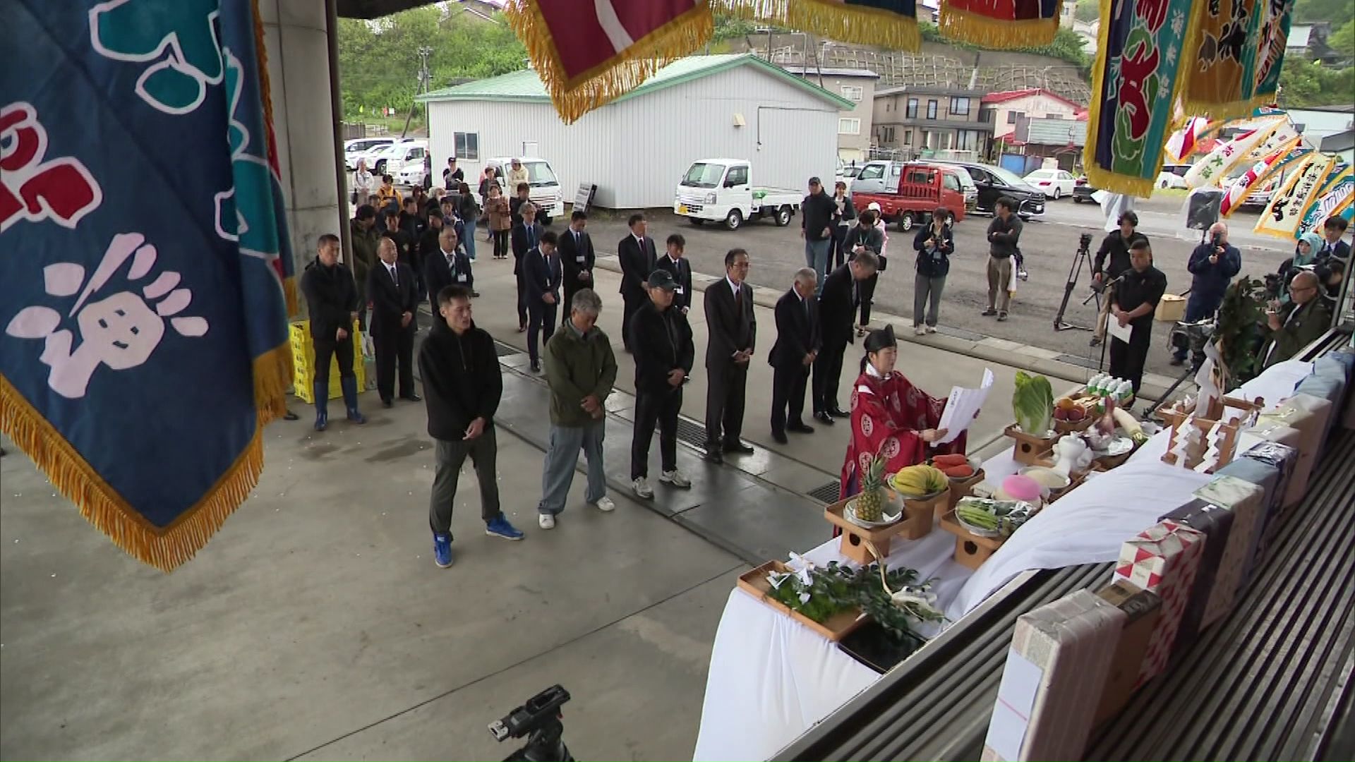 大漁を願う祈願祭でもコスト増への不安が聞かれた